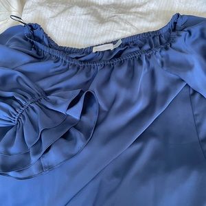 Off shoulder navy Ramy Brooke blouse